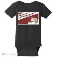 I Exist Without My Consent Funny Meme Frog Baby Bodysuit thumb 0