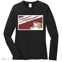I Exist Without My Consent Funny Meme Frog Women's Long Sleeve Shirt thumb 0