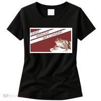 I Exist Without My Consent Funny Meme Frog Women's T-Shirt thumb 0