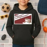 I Exist Without My Consent Funny Meme Frog Kids Hoodie thumb 2