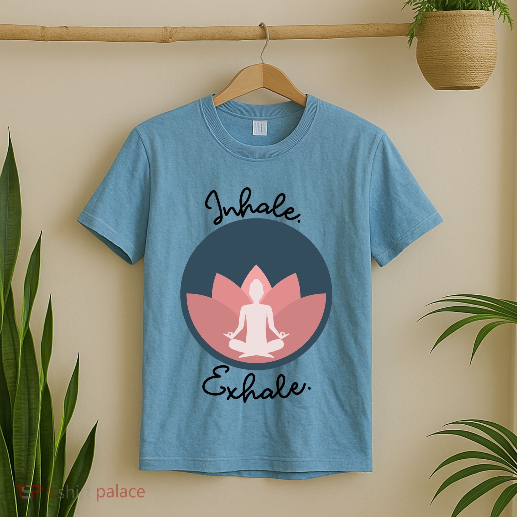 Inhale Exhale Yoga Meditation Zen Peace Breathe Wellness Gift T-Shirt