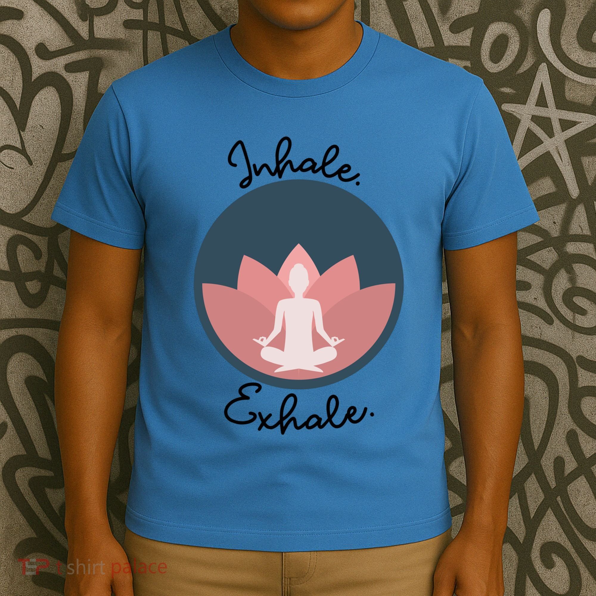 Inhale Exhale Yoga Meditation Zen Peace Breathe Wellness Gift T-Shirt