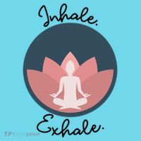Inhale Exhale Yoga Meditation Zen Peace Breathe Wellness Gift T-Shirt thumb 6