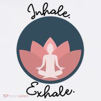 Inhale Exhale Yoga Meditation Zen Peace Breathe Wellness Gift Women's Hoodie thumb 2