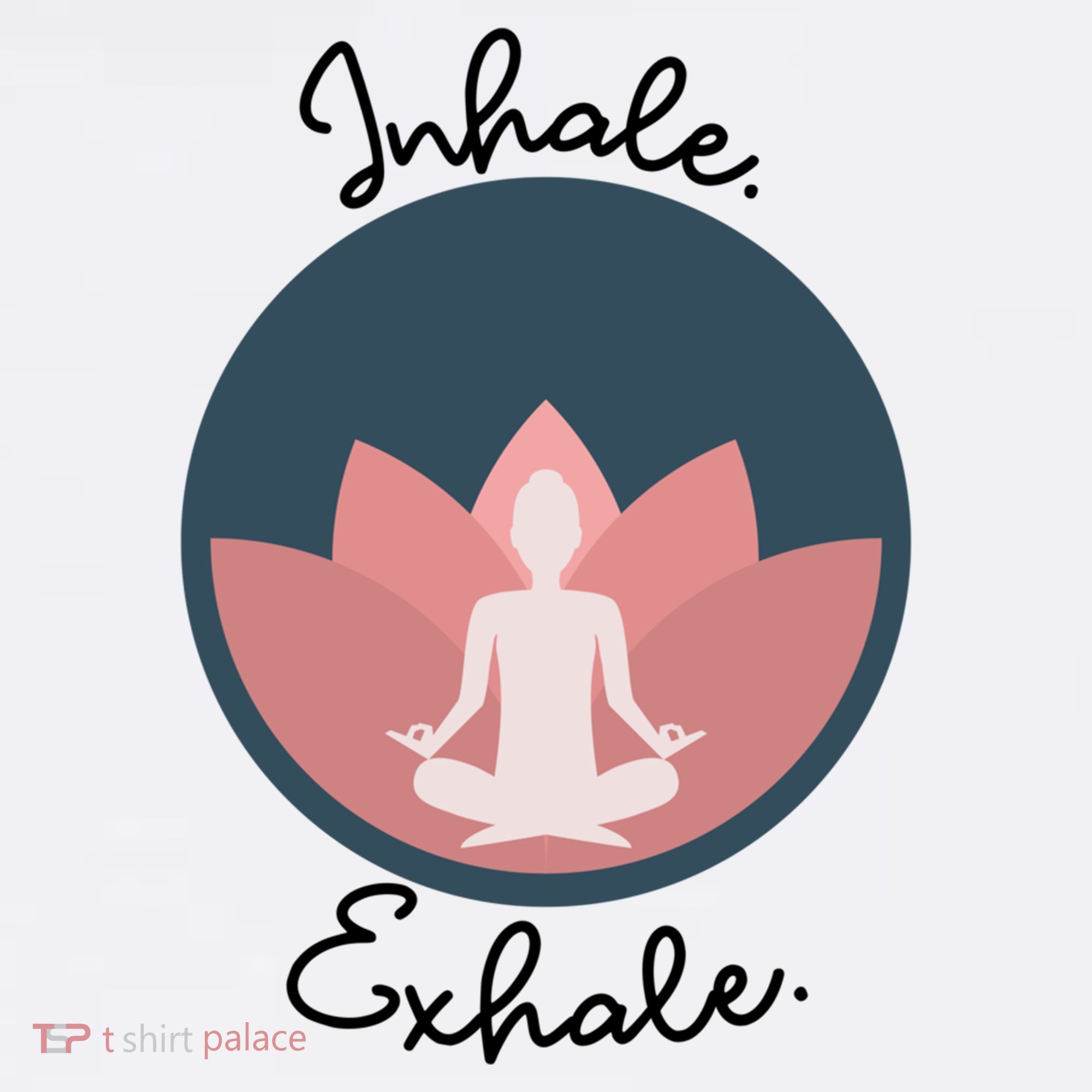 Inhale Exhale Yoga Meditation Zen Peace Breathe Wellness Gift Women's Hoodie