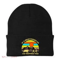 If A Bear Chases Us I'm Tripping You Beanie thumb 0