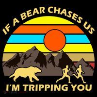 If A Bear Chases Us I'm Tripping You Ornament thumb 1