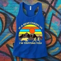 If A Bear Chases Us I'm Tripping You Women's Tank Top thumb 3