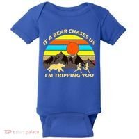 If A Bear Chases Us I'm Tripping You Baby Bodysuit thumb 0