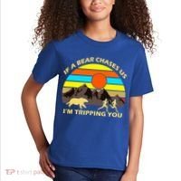 If A Bear Chases Us I'm Tripping You Kids T-Shirt thumb 2