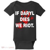 If Daryl Dies We Riot Baby Bodysuit thumb 0