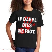 If Daryl Dies We Riot Kids T-Shirt thumb 2