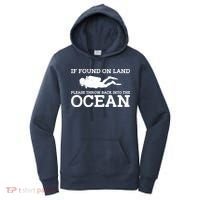 If Found On Land Please Throw Back Into The Ocean Women's Hoodie thumb 0