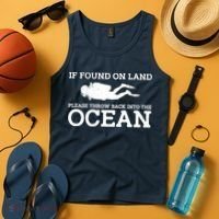 If Found On Land Please Throw Back Into The Ocean Tank Top thumb 4