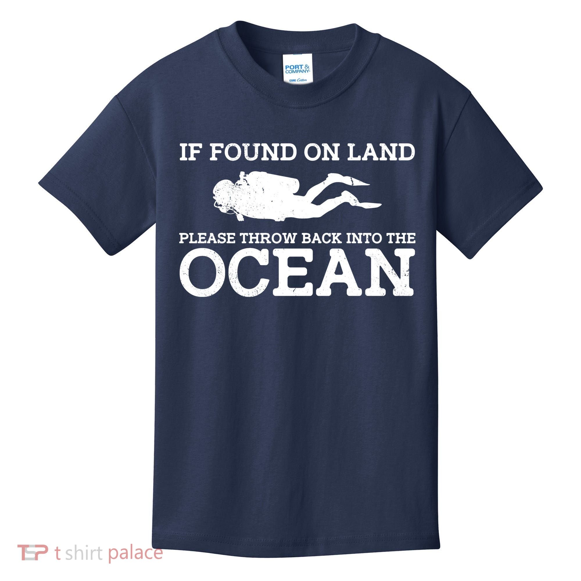 If Found On Land Please Throw Back Into The Ocean Kids T-Shirt