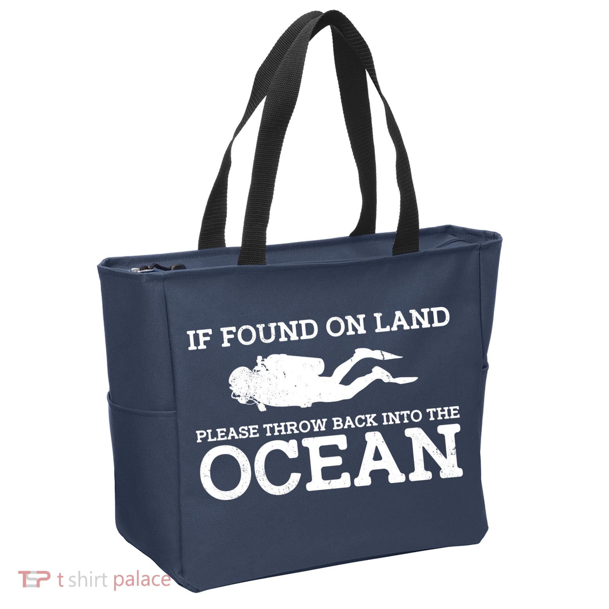 If Found On Land Please Throw Back Into The Ocean Tote Bag