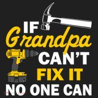If Grandpa Can't Fix It No One Can Golf Towel thumb 3