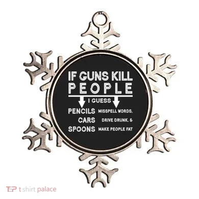 If Guns Kill People Funny 2nd Amendment Gun Rights Ornament