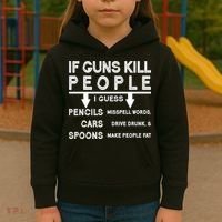 If Guns Kill People Funny 2nd Amendment Gun Rights Kids Hoodie thumb 3
