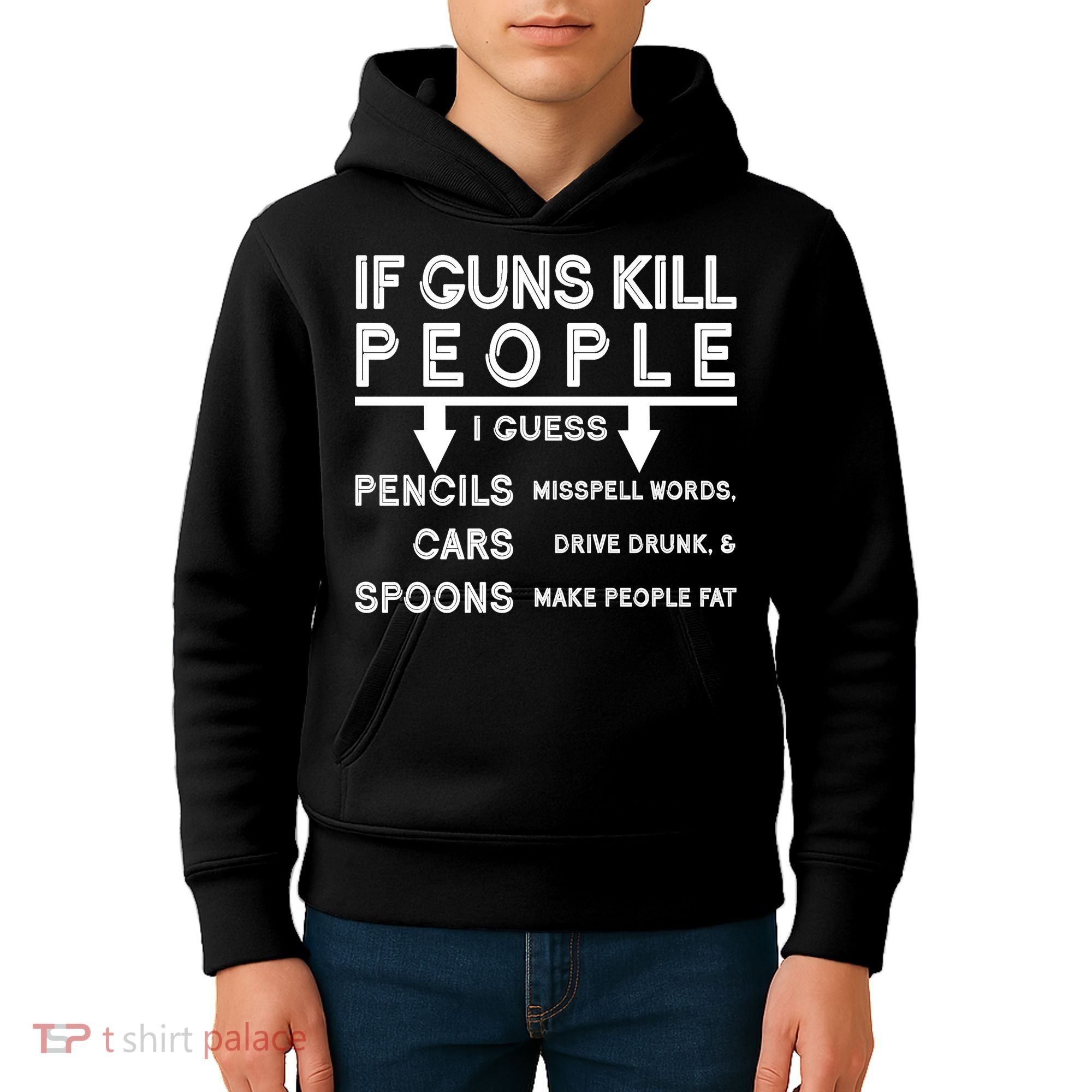 If Guns Kill People Funny 2nd Amendment Gun Rights Kids Hoodie