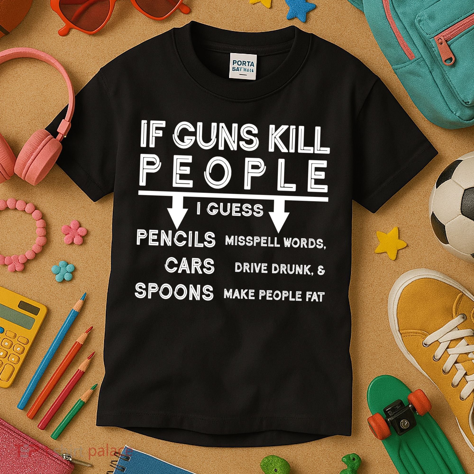 If Guns Kill People Funny 2nd Amendment Gun Rights Kids T-Shirt