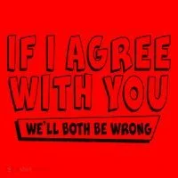 If I Agree With You We'll Both Be Wrong Santa Hat thumb 1
