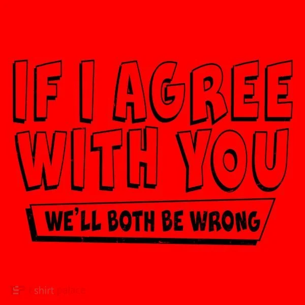 If I Agree With You We'll Both Be Wrong Santa Hat