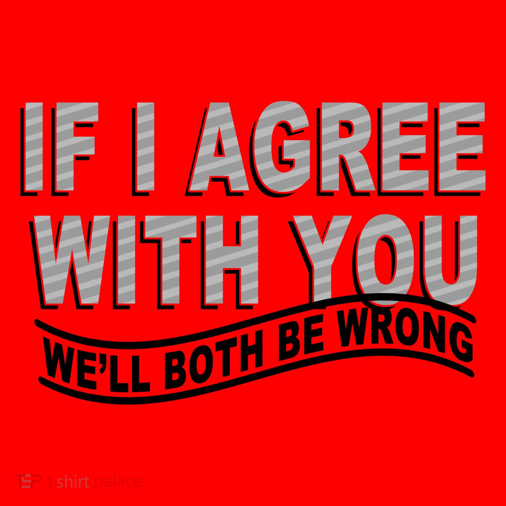 If I Agree With You We'll Both Be Wrong Funny Santa Hat