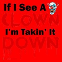 If I See A Clown I'm Takin' It Down Funny Santa Hat thumb 1