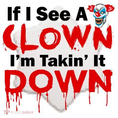 If I See A Clown I'm Takin' It Down Funny Ceramic Ornament