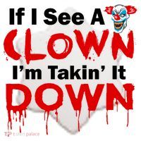 If I See A Clown I'm Takin' It Down Funny Ceramic Ornament thumb 2