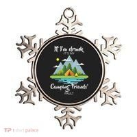 If I'm Drunk It's My Camping Friends Fault Ornament thumb 0