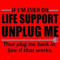 If I'm Ever On Life Support Unplug Me Then Plug Me Back In Santa Hat thumb 1