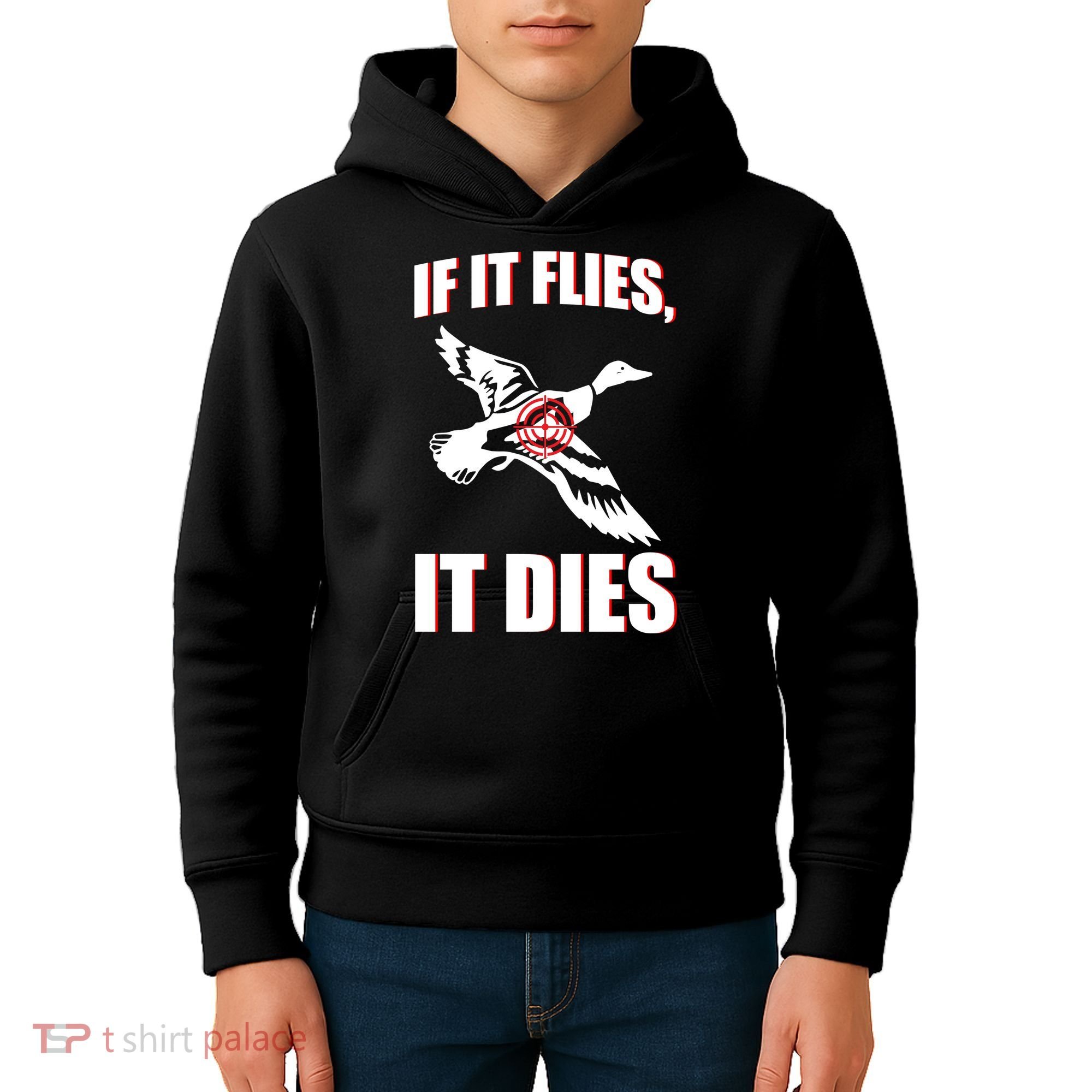 If It Flies It dies Kids Hoodie