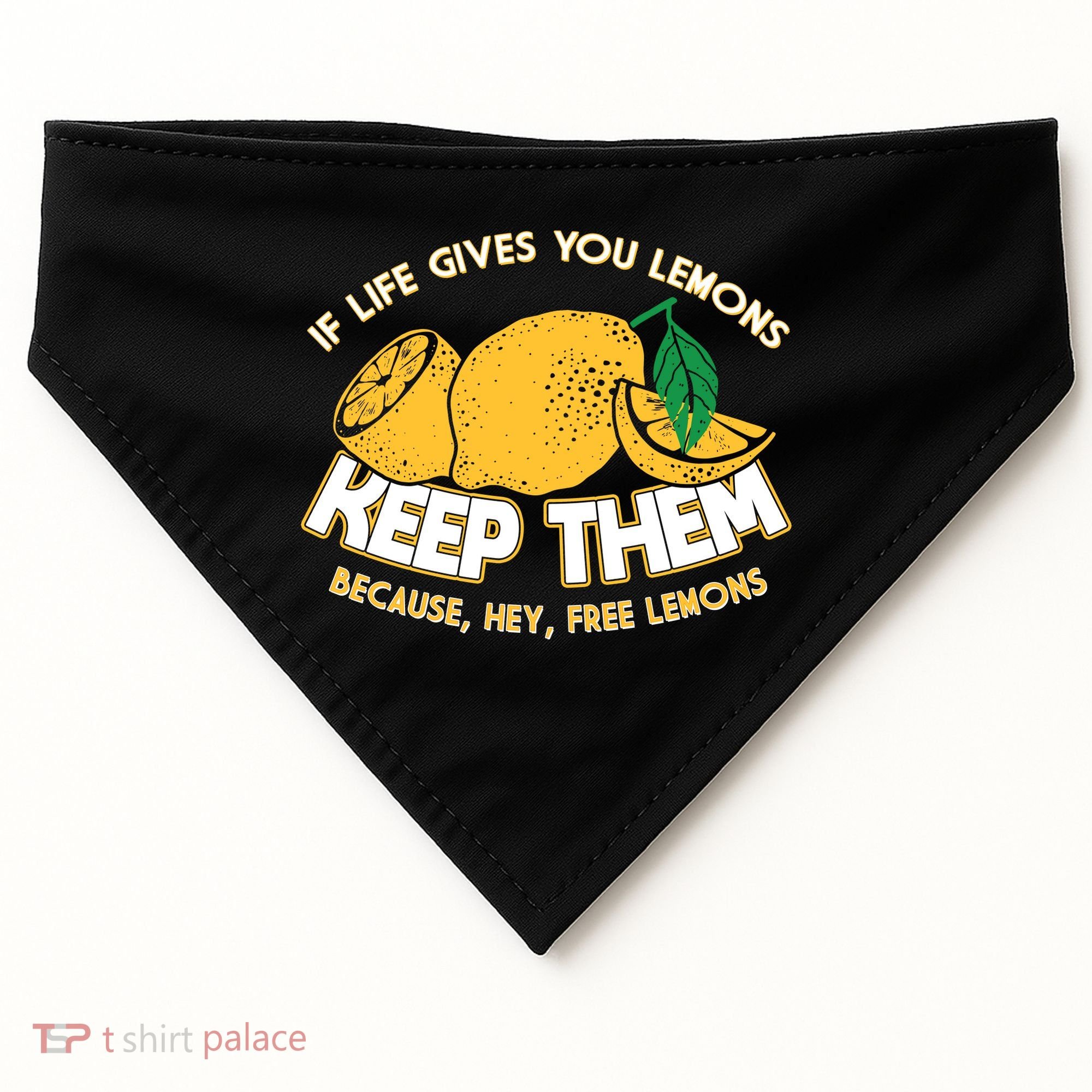 If Life Gives You Lemons Keep Them USA-Made Doggie Bandana