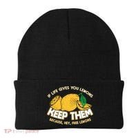If Life Gives You Lemons Keep Them Beanie thumb 0