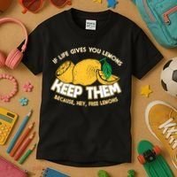 If Life Gives You Lemons Keep Them Kids T-Shirt thumb 3