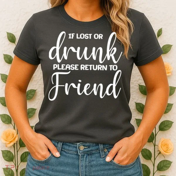 If Lost or Drunk Please Return to Friend Women's T-Shirt