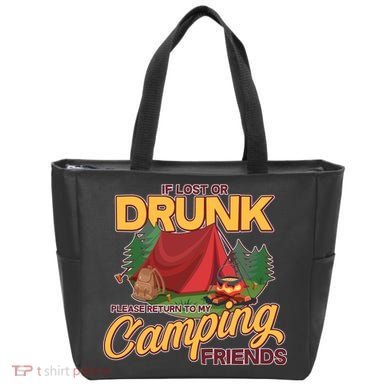 If Lost Or Drunk Return To My Camping Friends Bag
