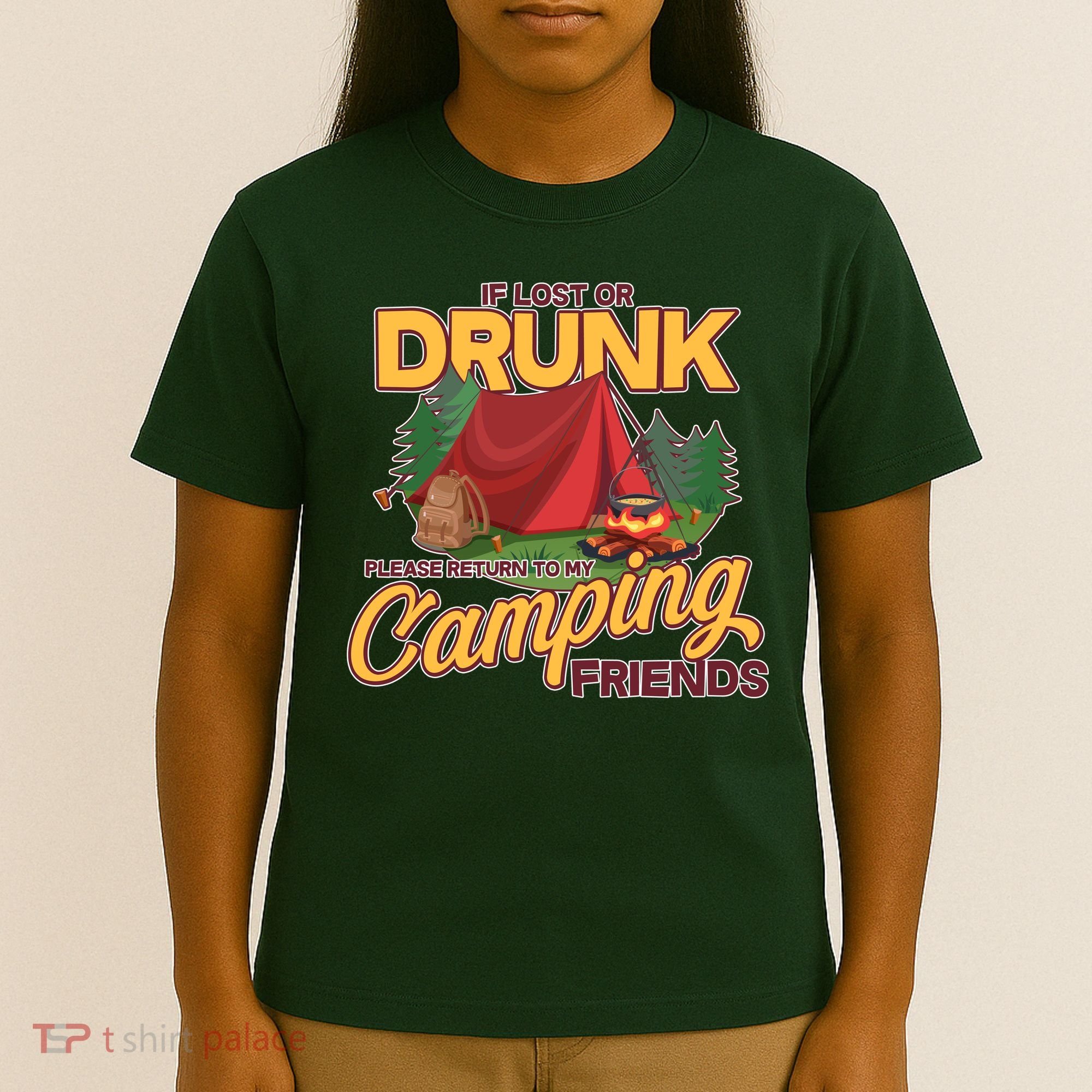 If Lost Or Drunk Return To My Camping Friends T-Shirt
