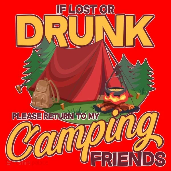 If Lost Or Drunk Return To My Camping Friends Santa Hat