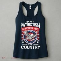 If My Patriotism Offends You You're In The Wrong Country Women's Tank Top thumb 3