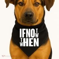 If Not Now Then When USA-Made Doggie Bandana thumb 1