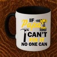 If Papa Can't Fix It No One Can Coffee Mug thumb 2