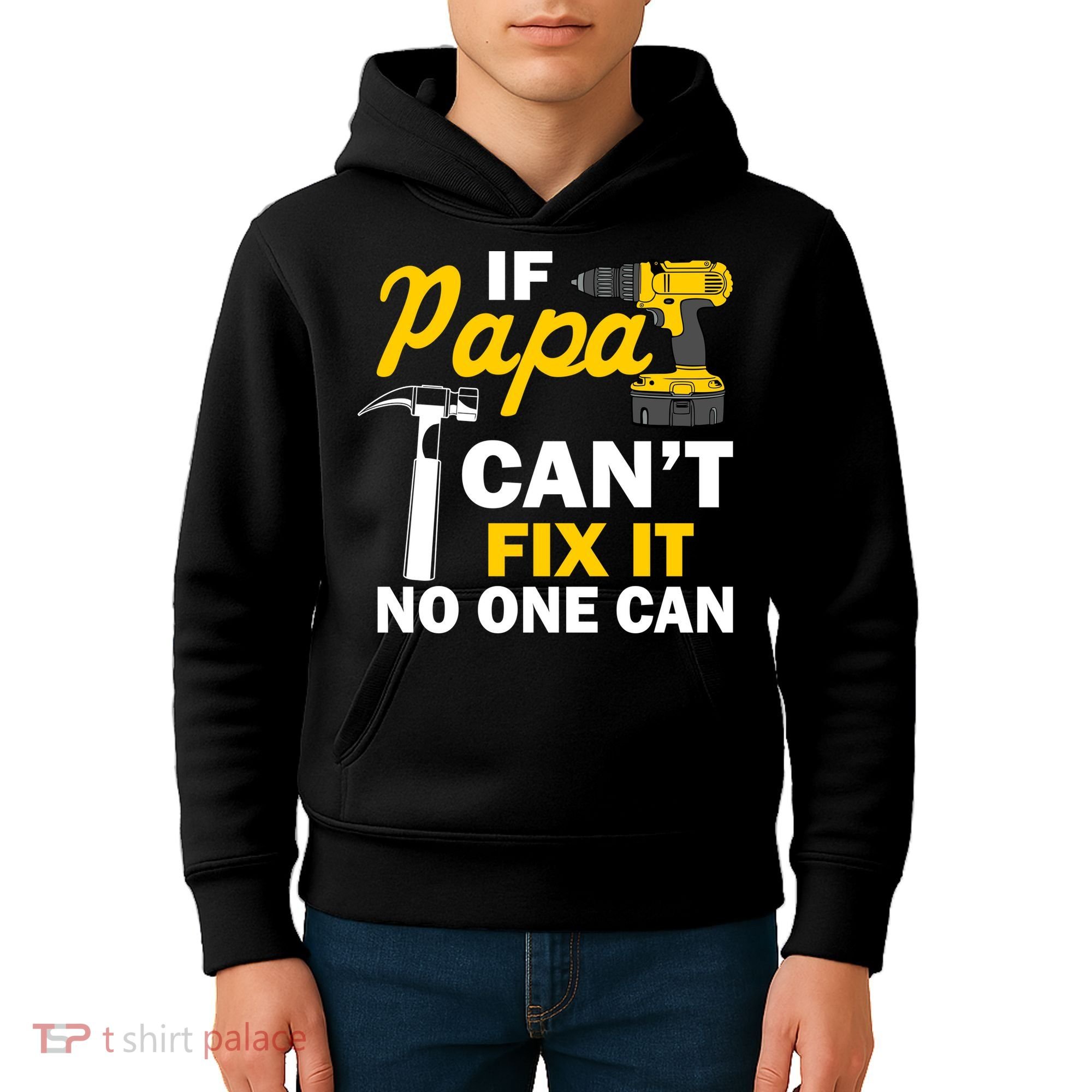 If Papa Can't Fix It No One Can Kids Hoodie