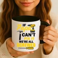 If Papa Can't Fix We're All Screwed Coffee Mug thumb 3