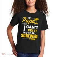 If Papa Can't Fix We're All Screwed Kids T-Shirt thumb 2