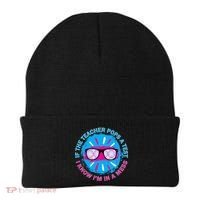 If The Teacher Pops A Test I Know I'm In A Mess Beanie thumb 0