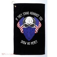 If They Stand Against Show No Mercy Golf Towel thumb 0