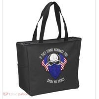 If They Stand Against Show No Mercy Tote Bag thumb 2